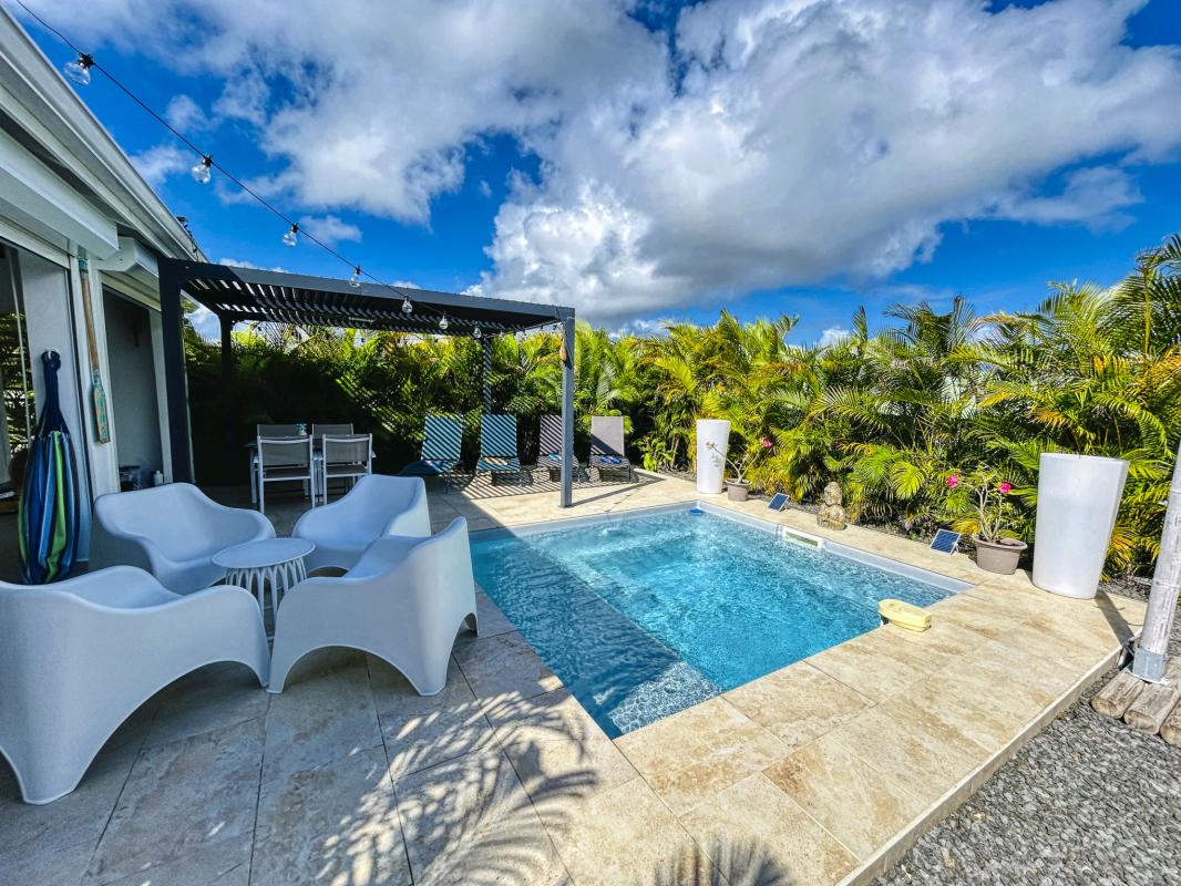 3.Location Villa piscine Saint François Guadeloupe_Vue ensemble